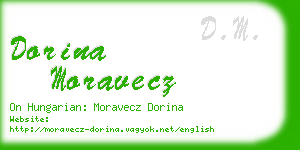 dorina moravecz business card